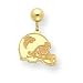 14K Atlanta Falcons Helmet Dangle Post Earrings