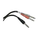 HOSA STEREO 1/4 PHONE - TWO 1/4 PHONE, 4m (13.2ft.) - SEND / RETURN (INSERT) CABLES