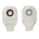 KARAYA SEAL DRAINABLE POUCH WITH KARAYA 5 SEAL AND BELT TABS, MICROPOROUS ADHESIVE AND TRANSPARENT