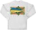 Flying Fisherman Native Angler Collection Dolphin Long Sleeve Tee Shirt TL1548 X-Larg...