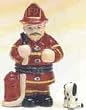 Fireman and Dalmation Trinket Box