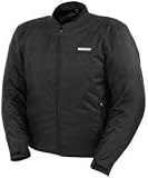 SLIP ON MOTORCYCLE JACKET BLACK SIZE:MED