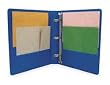 Dakota Designs 2LKC3 View Binder, D-Ring, 3 In, Blue, PK6