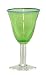 Hand Blown Green Water Glass 6