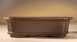 Bonsai Boy's Ceramic Bonsai Pot <br>Unglazed Brown Rectangle<br>