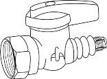 2 Pack of 201594 3/4 GAS TEX BALL VALVE