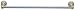 Baldiwn Laguna 24-Inch Towel Bar, Polished Chrome with Polished Brass #3541.263.24
