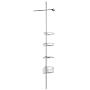 Zenith Bathstyles Tension Pole Shower Caddy, Brushed Chrome