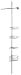 Zenith Bathstyles Tension Pole Caddy, Brushed Chrome