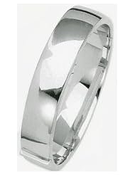 14mm 14k High Polished White Gold Bangle Bracelet