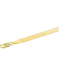 CleverEve Luxury Series 14K Yellow Gold 9.50 grams 3.8mm Solid Flexible Herringone 24" Chain