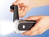 Lunartec LED Dynamo Taschenlampe mit USB Handy-Ladefunktion