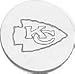 Sterling Silver NFL Kansas City Chiefs Logo Tie Tac