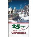 25 Days Until Christmas Countdown Advent Calendar
