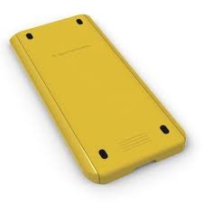 TEXAS INSTRUMENTS TI NSPIRE CX CAS YELLOW SLIDE COVER