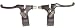 Dia Compe Tech 77 Hinged Brake Lever 7/8 Pair Black