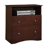 Solid Wood Entertainment Center – Brown Solid Wood Entertainment Center – Brown
