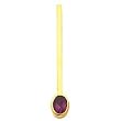 14K Yellow Gold Mozambique Garnet Pendant