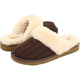 UGG Australia Women’s Cozy Knit Scuffette Slippers Footwear (6 Chocolate)