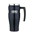 THERMOS VACUUM INSULATED 16 OZ BLUE FLOWER BEVERAGE BOTTLE