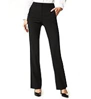 Flat Front Zipped Pocket Bootleg Trousers
