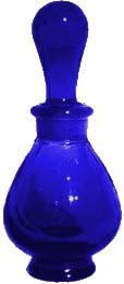 Tea Rose Natural Perfume Oil in Pretty Blue Glass Bottle 1/3 Ounce!