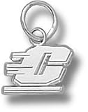 Central Michigan Chippewas Motion C 1/4 Charm - Sterling Silver Jewelry