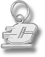 Central Michigan Chippewas Motion C 1/4 Charm - Sterling Silver Jewelry