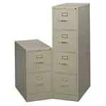 Hon 210 Series Four-Drawer, Full-Suspension File, Letter, 28-1/2" Deep, Black