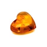 Baltic Dark Honey Amber Heart-shaped Valentines Medium Gemstone Gift