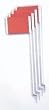 Official Corner Flags - Set - Set of 4, w/ springs - Soccer