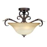 World Imports Lighting 2636-24 Olympus Tradition 3-Light Semi-flush Fixture, Crackled Bronze with Silver World Imports Lighting 2636-24 Olympus Tradition 3-Light Semi-flush Fixture, Crackled Bronze with Silver