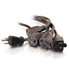 Cables to Go 1.5 ft 1 to 4 Power Cord Splitter