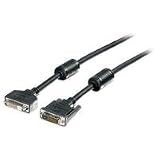 Equip DVI DualLink Verl&auml;ngerung mit 2x Ferritkernen, 1,8 m schwarz