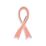 Pink Enamel Awareness Ribbon Pin