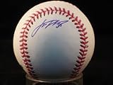 Signed Verlander, Justin MLB Baseball in blue ink on the side panel