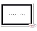 Office Products : Tuxedo Black Thank You Note Cards
