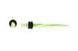 Acrylic Twister Taper - Green and White Swirl - 8g - Sold as a Pair