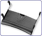 Hafele Keyboard Tray Set, with Mouse Tray, 22 inch W x 16-1/2 inch D x 3-1/4 inch H (incl. bracket height), Plastic, Black