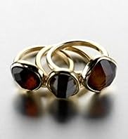 Autograph Trio Multi-Faceted Stone Rings
