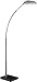George Kovacs P051-1-084, Georges Reading Room, 1 Light Arc Floor Lamp, Brushed Nickel