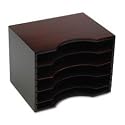 Safco Wood Stackable Sorter, 12.75 Inches Width x 9.5 h, Mahogany (3626MH)