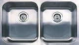 Blanco Kitchen Sinks Stainless Steel Undermount - Double Bowl Supreme Stainless Steel