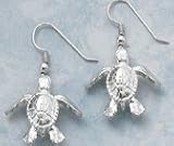 New Sterling Silver Sea Turtle Dangle Earrings Jewelry