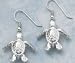 New Sterling Silver Sea Turtle Dangle Earrings Jewelry