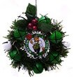 Boston Celtics Silver Wreath Ornament