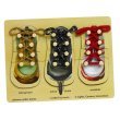 Wooden Shoe Lacing Peg Puzzle