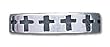 Solid Sterling Silver Cross Band Ring