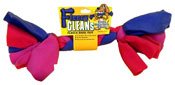 New Kyjen Fleecy Clean Bone Dog Toy Large 14 Inch Soft Nontoxic Helps Clean Teeth Gums