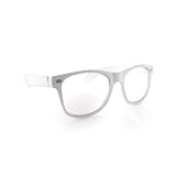 Clear Lens Wayfarer NERD Sunglasses Color Frame - White